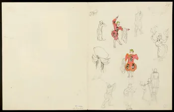 partie d'un ensemble de dessins Clowns et acrobates 1968.102.5358.5  Photo
