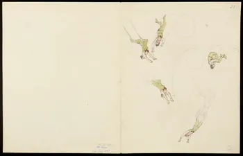 partie d'un ensemble de dessins Acrobates 1968.102.5358.6 Photo