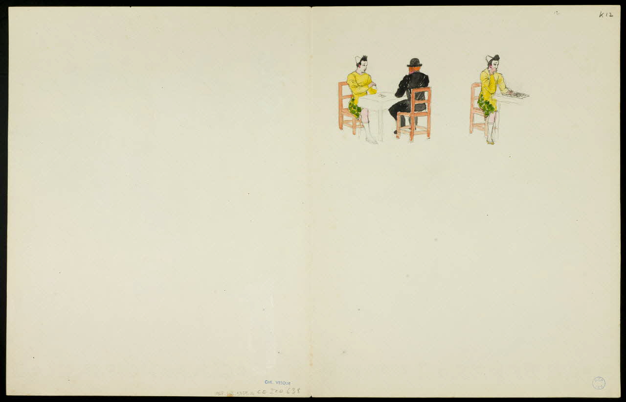 partie d'un ensemble de dessins Numéros de clowns 1968.102.5359.14 Photo