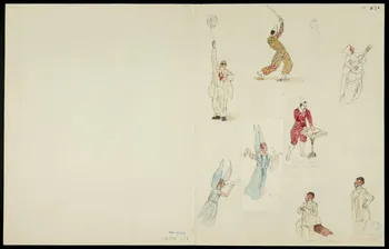partie d'un ensemble de dessins Numéro d'ours et numéro de clown 1968.102.5359.16 Photo