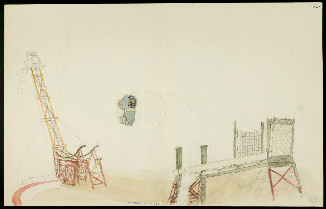 partie d'un ensemble de dessins Numéro d'acrobate 1968.102.5359.25 Photo