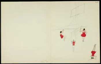 partie d'un ensemble de dessins Jardin d'acclimatation 1968.102.5359.4 Photo