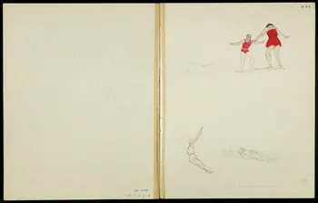 partie d'un ensemble de dessins Numéros d'acrobates 1968.102.5359.5 Photo
