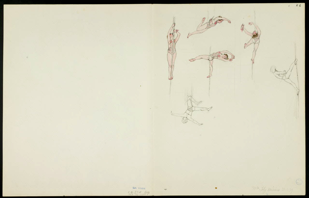 partie d'un ensemble de dessins Numéro de fauves et numéro d'acrobate 1968.102.5359.8 Photo