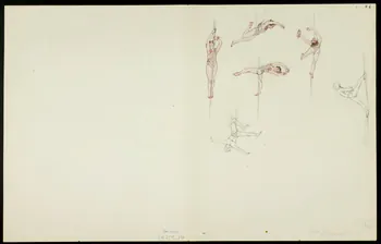 partie d'un ensemble de dessins Numéro de fauves et numéro d'acrobate 1968.102.5359.8 Photo
