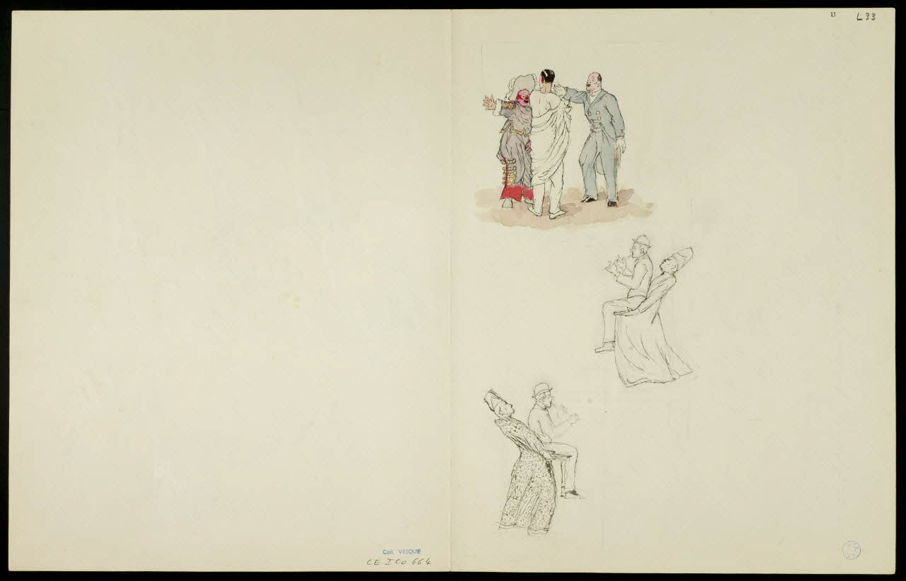 partie d'un ensemble de dessins Numéros de cirque 1968.102.5360.14 Photo