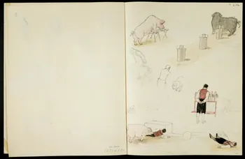 partie d'un ensemble de dessins Numéros de cirque 1968.102.5360.15 Photo