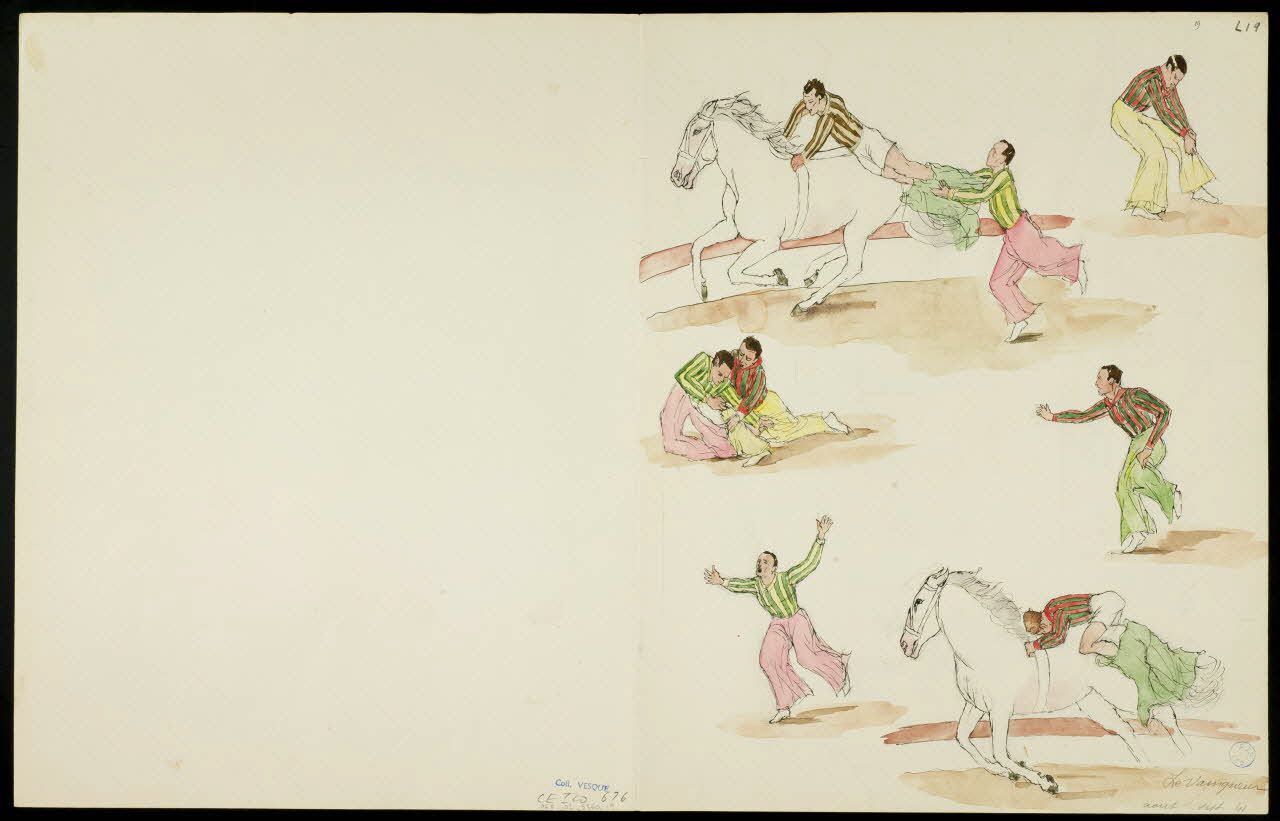 partie d'un ensemble de dessins Le Vainqueur 1968.102.5360.19 Photo