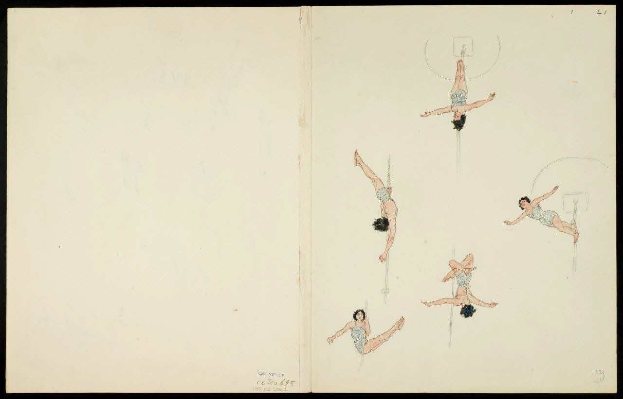 partie d'un ensemble de dessins Numéros d'acrobates 1968.102.5360.2 Photo