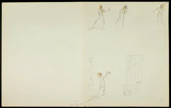 partie d'un ensemble de dessins Numéro d'acrobates et numéro de clown 1968.102.5360.6 Photo