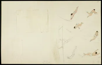 partie d'un ensemble de dessins Numéros d'acrobate et équestre 1968.102.5360.9 Photo