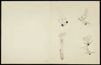 partie d'un ensemble de dessins Numéros d'acrobates 1968.102.5361.16  Photo