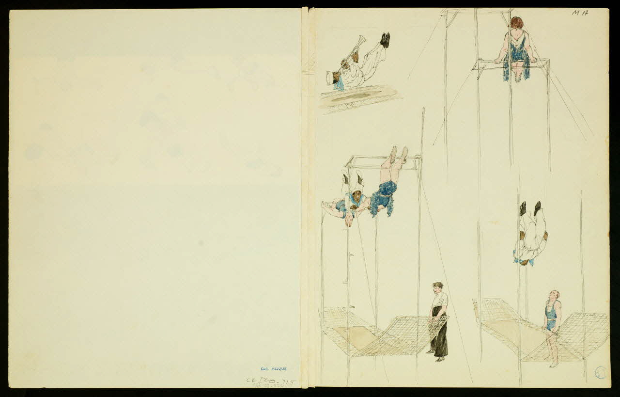 partie d'un ensemble de dessins Numéros de cirque 1968.102.5361.17 Photo