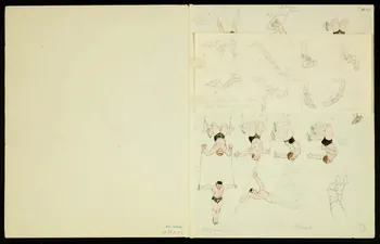 partie d'un ensemble de dessins Numéros de cirque 1968.102.5361.17 Photo