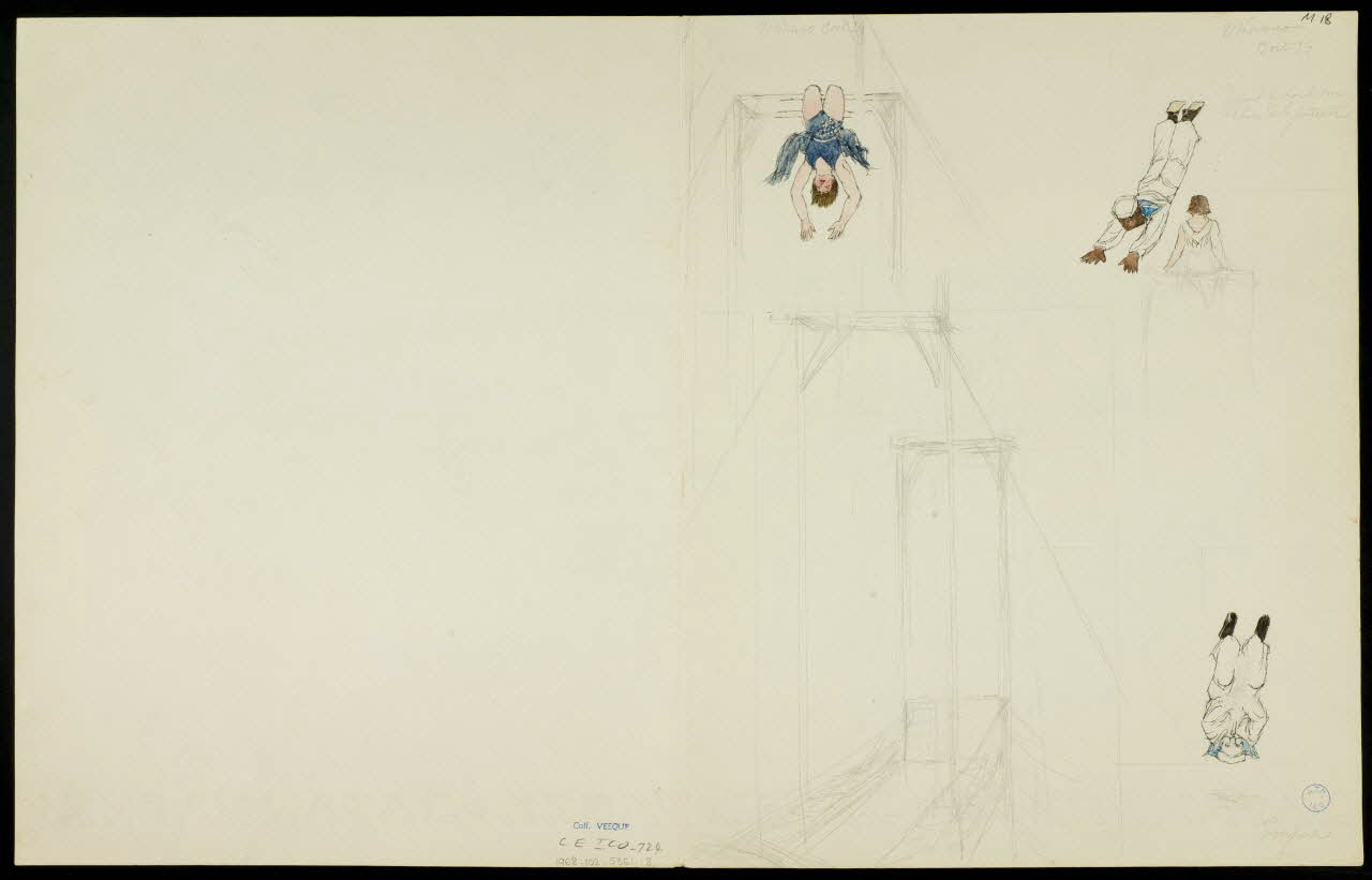 partie d'un ensemble de dessins Numéros d'acrobates 1968.102.5361.18 Photo