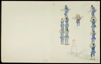 partie d'un ensemble de dessins Numéros d'acrobates 1968.102.5361.19 Photo