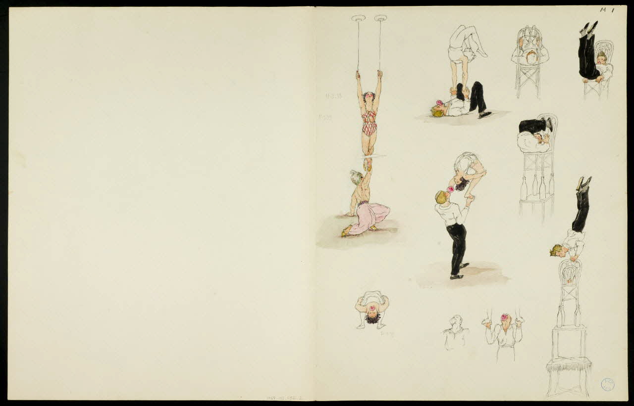 partie d'un ensemble de dessins Numéro d'acrobate 1968.102.5361.2 Photo