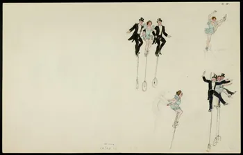 partie d'un ensemble de dessins Numéros d'otaries et d'acrobates 1968.102.5361.21 Photo