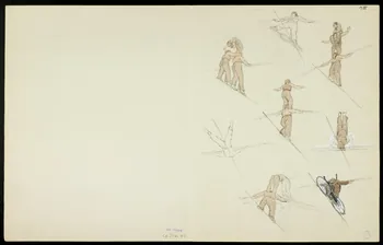 partie d'un ensemble de dessins Numéro d'acrobates 1968.102.5361.23 Photo