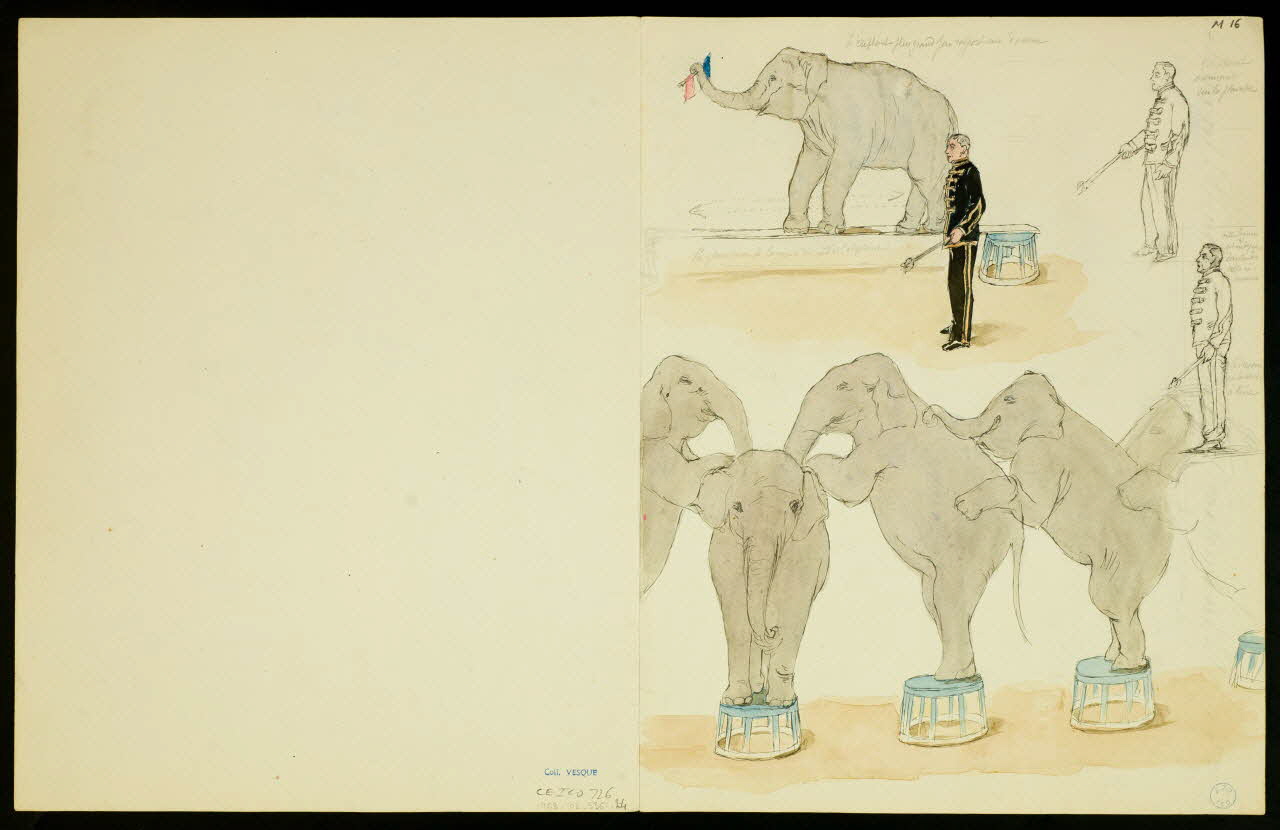 dessin Scènes de cirque 1968.102.5361.24 Photo