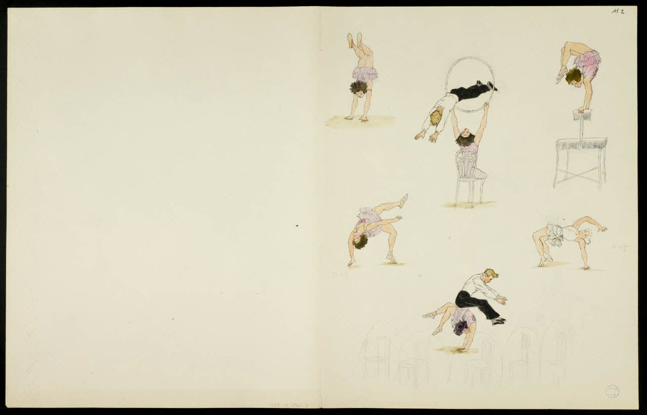 partie d'un ensemble de dessins Numéro d'acrobate 1968.102.5361.3 Photo