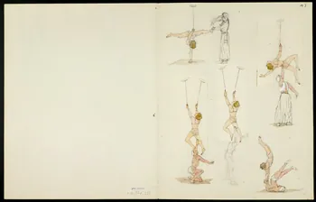 partie d'un ensemble de dessins Numéro de fauves et d'acrobates 1968.102.5361.4 Photo