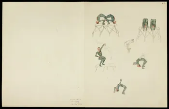 partie d'un ensemble de dessins Numéro équestre 1968.102.5362.16 Photo