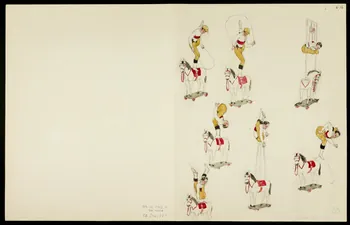 partie d'un ensemble de dessins Numéros équestres 1968.102.5362.18 Photo