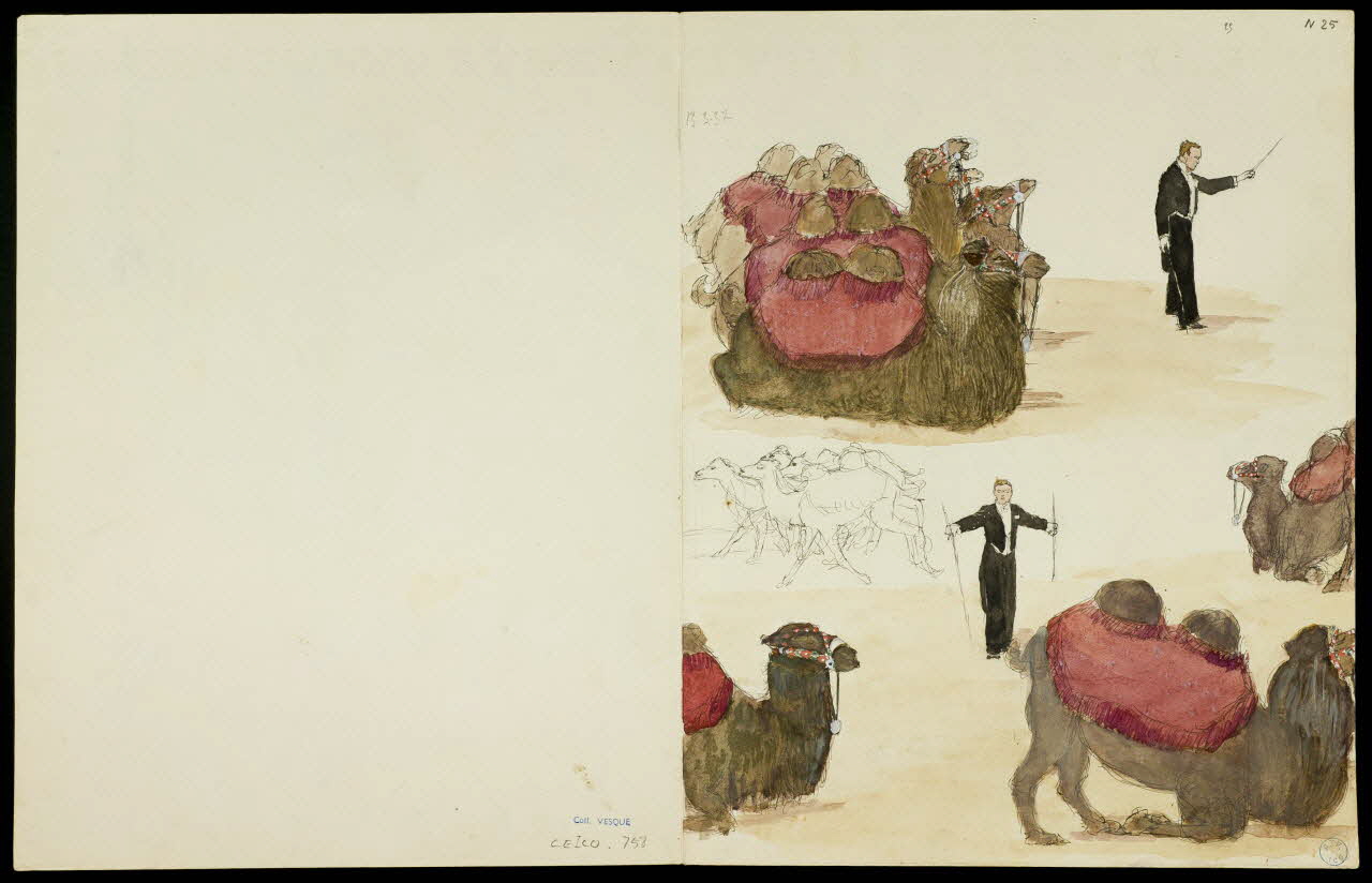 partie d'un ensemble de dessins Dresseur de chameaux 1968.102.5362.20 Photo