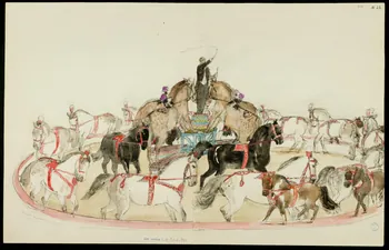 partie d'un ensemble de dessins Numéro équestre 1968.102.5362.23 Photo