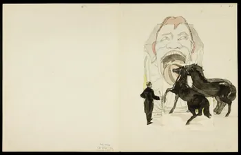 partie d'un ensemble de dessins Numéro d'acrobate 1968.102.5362.3 Photo