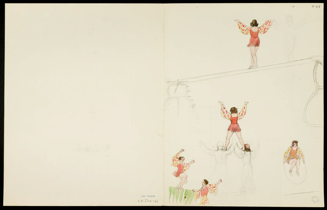 partie d'un ensemble de dessins Funambule 1968.102.5362.5 Photo