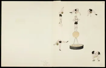 partie d'un ensemble de dessins Funambules 1968.102.5362.6 Photo
