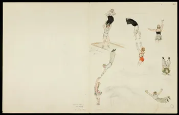 partie d'un ensemble de dessins Dresseur de tigres 1968.102.5362.8 Photo