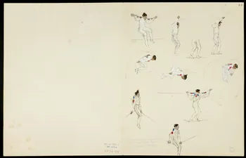 partie d'un ensemble de dessins Dompteur de fauves 1968.102.5362.9 Photo
