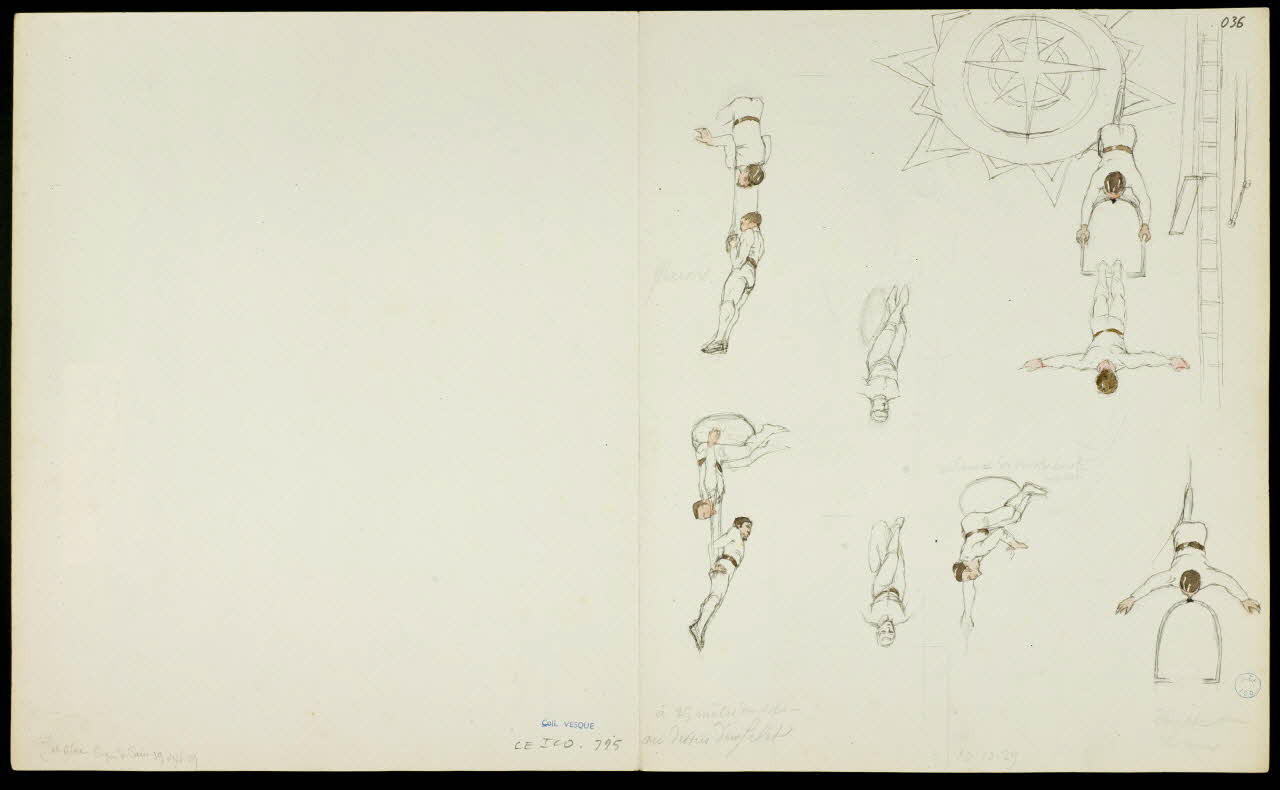 partie d'un ensemble de dessins Trapézistes 1968.102.5363.11 Photo