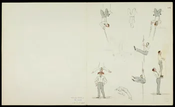 partie d'un ensemble de dessins Trapézistes 1968.102.5363.11 Photo