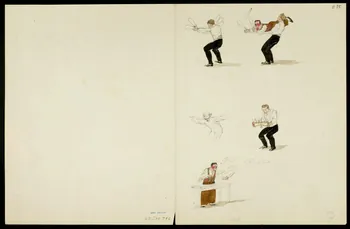partie d'un ensemble de dessins Numéro de clowns 1968.102.5363.12 Photo