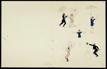 partie d'un ensemble de dessins Numéro de funambules 1968.102.5363.13 Photo