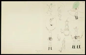 partie d'un ensemble de dessins Numéro de funambules 1968.102.5363.13 Photo