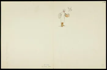 partie d'un ensemble de dessins Cuisinier magicien 1968.102.5363.15 Photo