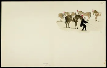 partie d'un ensemble de dessins Numéros équestres 1968.102.5363.17 Photo