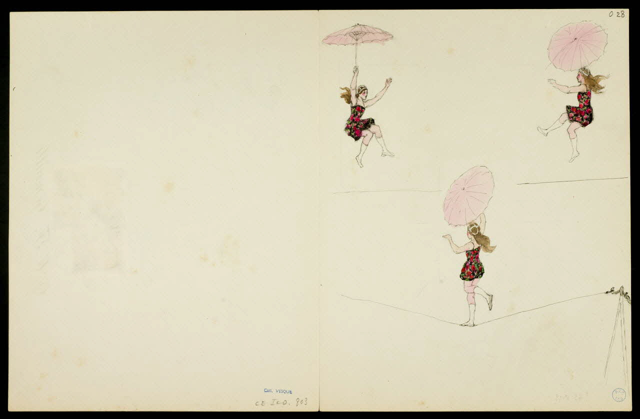 partie d'un ensemble de dessins Ecuyer sur son cheval 1968.102.5363.19 Photo