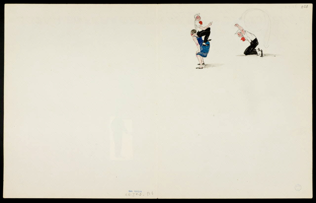 partie d'un ensemble de dessins Numéro de clowns 1968.102.5363.20 Photo