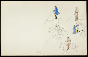 partie d'un ensemble de dessins Dresseur d'éléphant 1968.102.5363.21 Photo