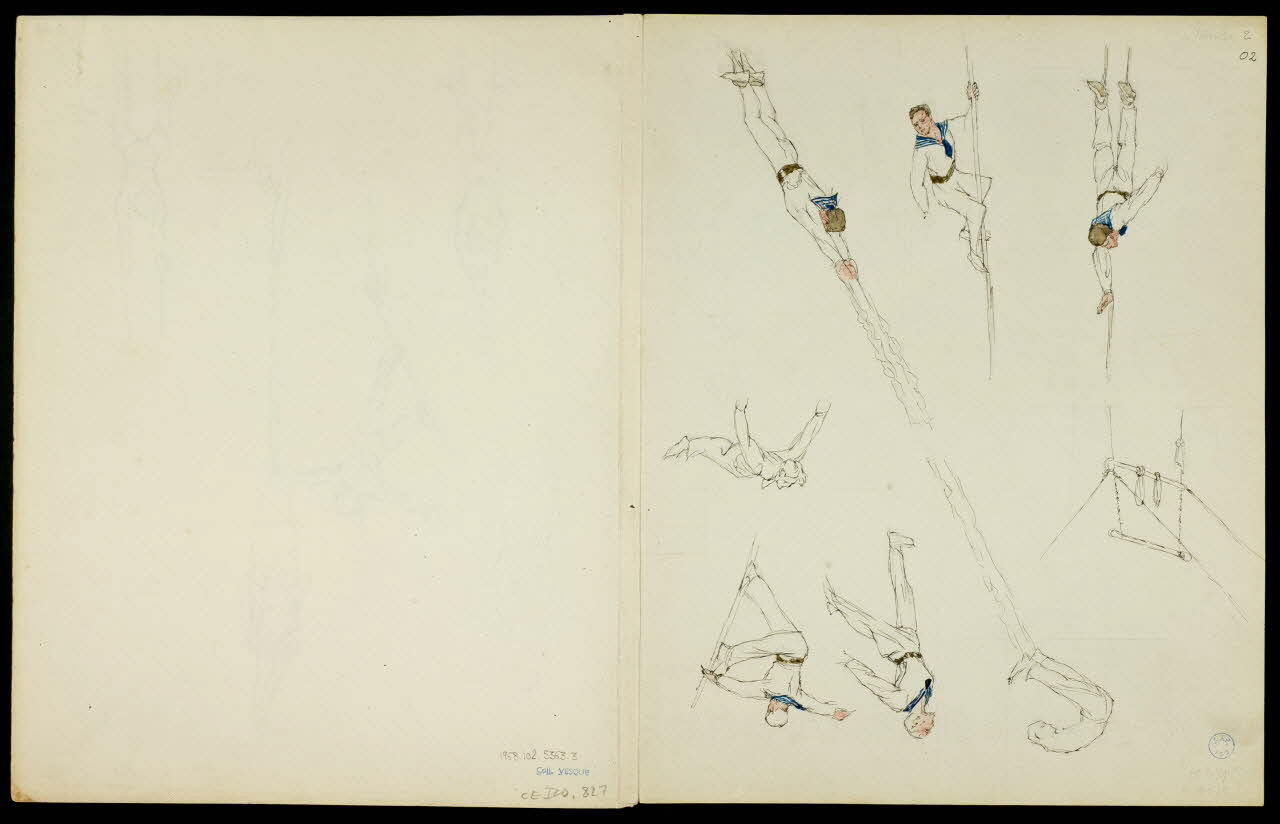 partie d'un ensemble de dessins Hammerschmidt 1968.102.5363.3 Photo