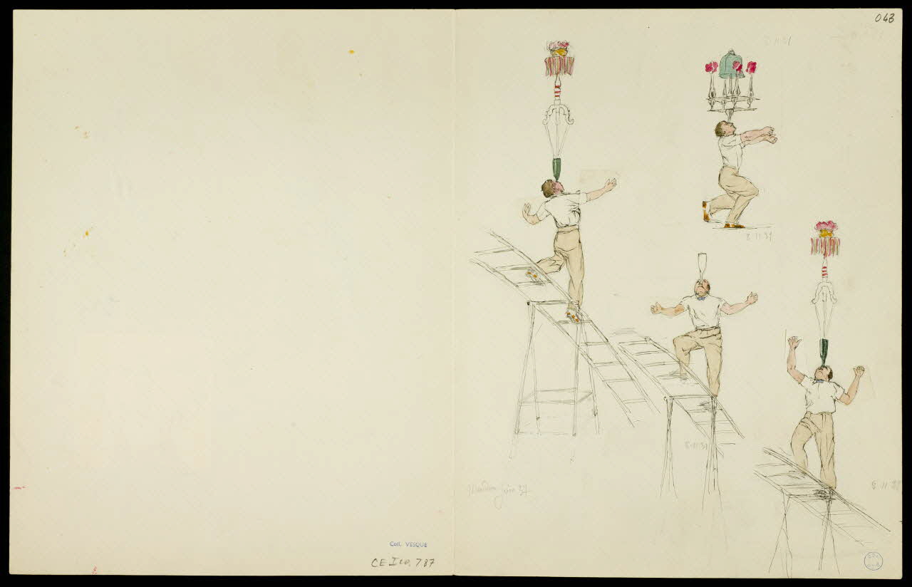 partie d'un ensemble de dessins Acrobates 1968.102.5363.4 Photo
