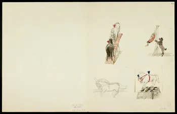partie d'un ensemble de dessins Acrobates 1968.102.5363.4  Photo