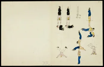 partie d'un ensemble de dessins Acrobates 1968.102.5363.5 Photo