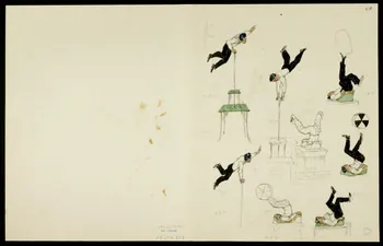 partie d'un ensemble de dessins Numéros d'acrobates 1968.102.5363.7 Photo